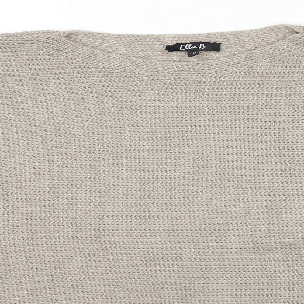 Womens UK Size One Size Ellie B Brown Pullover Jumper