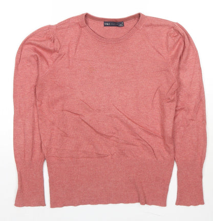 Womens UK Size 10 marks Beige Pullover Jumper