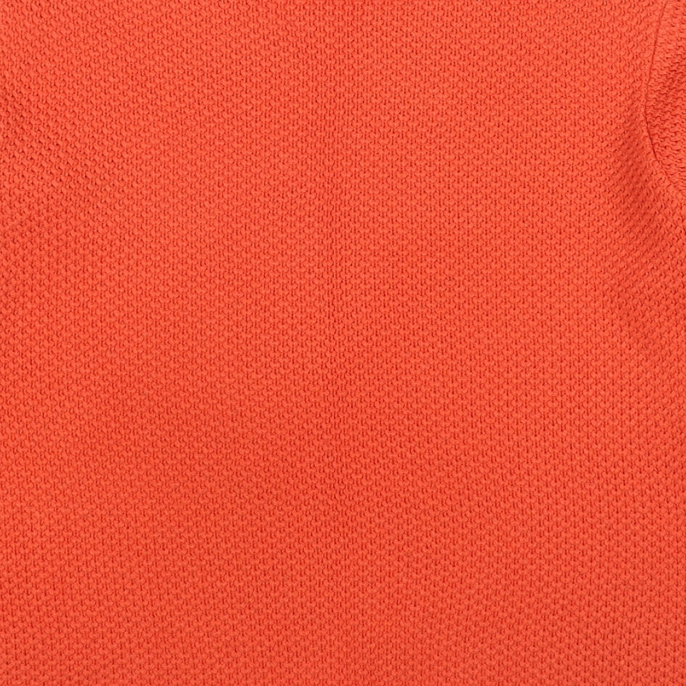 Womens UK Size L BASSINI Orange Pullover Jumper