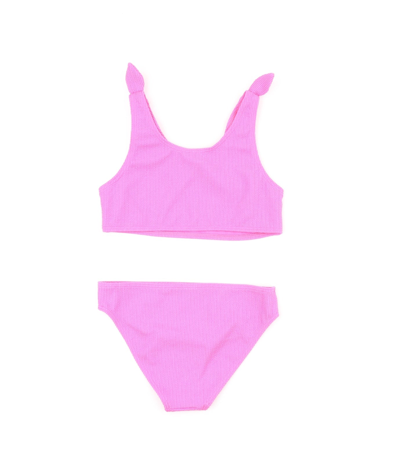 Marks and Spencer Girls Pink Polyester Bodysuit Outfit/Set Size 10-11 Years Pullover - Bikini Set