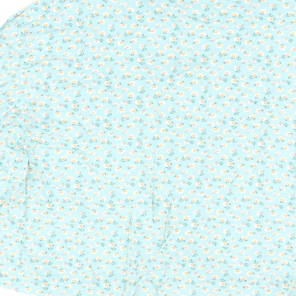 Womens UK Size 14 Marks and Spencer Blue Basic Button-Up