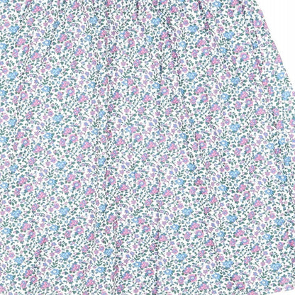 Fashion Friendly Womens Multicoloured Floral Polyester Swing Skirt Size M