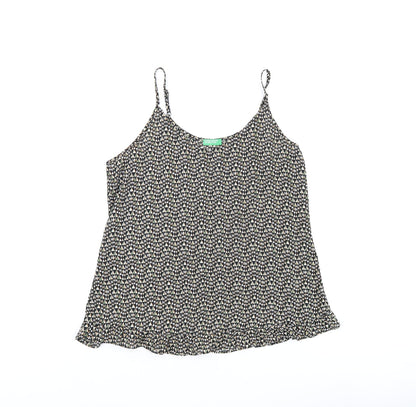 Womens UK Size S United Colors of Benetton Multicoloured Camisole T-Shirt