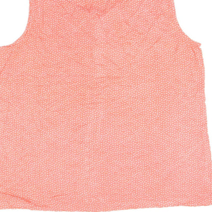 Womens UK Size L Croft & Barrow Red Basic T-Shirt