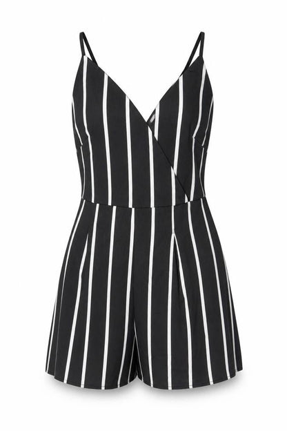 Womens UK Size 8 Boohoo One-Piece Black Playsuit