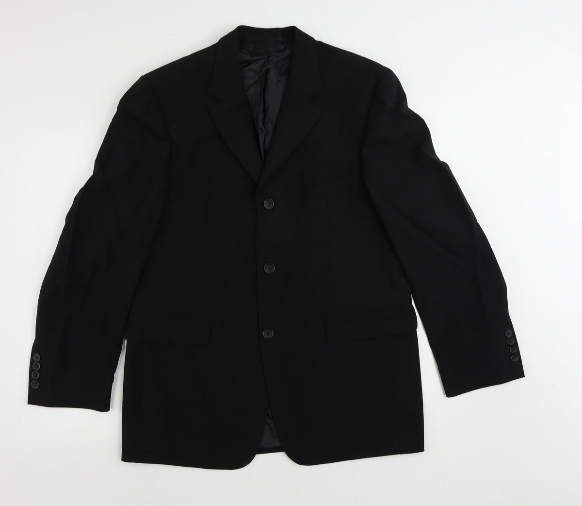 Mens UK Size 38 Tom English Regular Black Suit Jacket