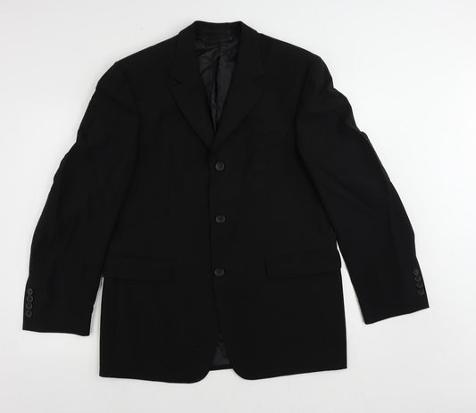 Mens UK Size 38 Tom English Regular Black Suit Jacket