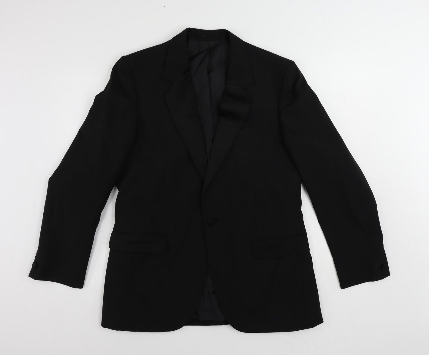Mens UK Size 40 Varteks Regular Black Suit Tuxedo