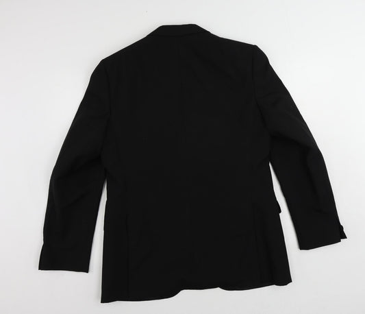 Mens UK Size 40 Varteks Regular Black Suit Tuxedo