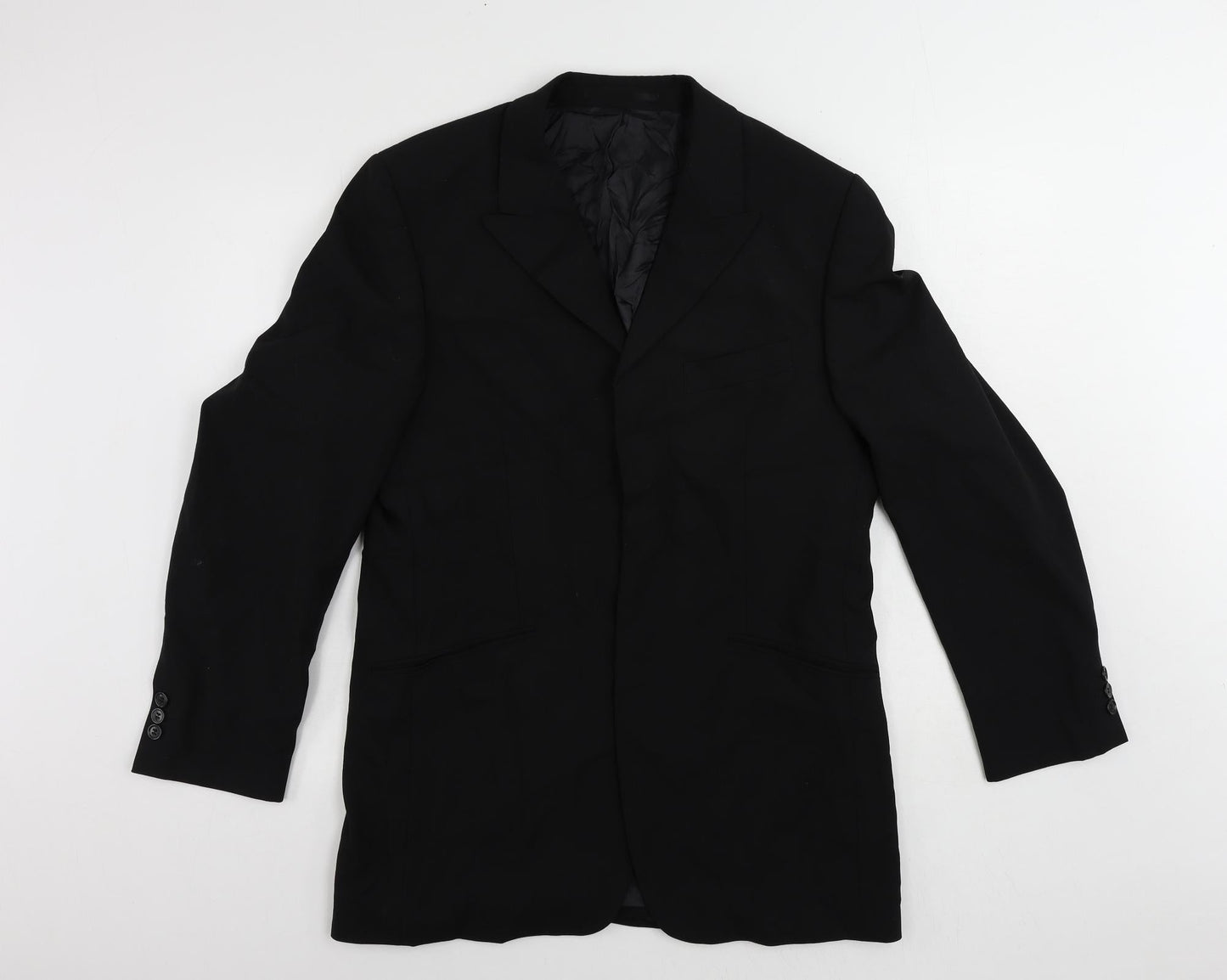 Mens UK Size 38 Burton Regular Black Suit Jacket