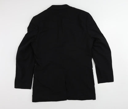 Mens UK Size 38 Burton Regular Black Suit Jacket