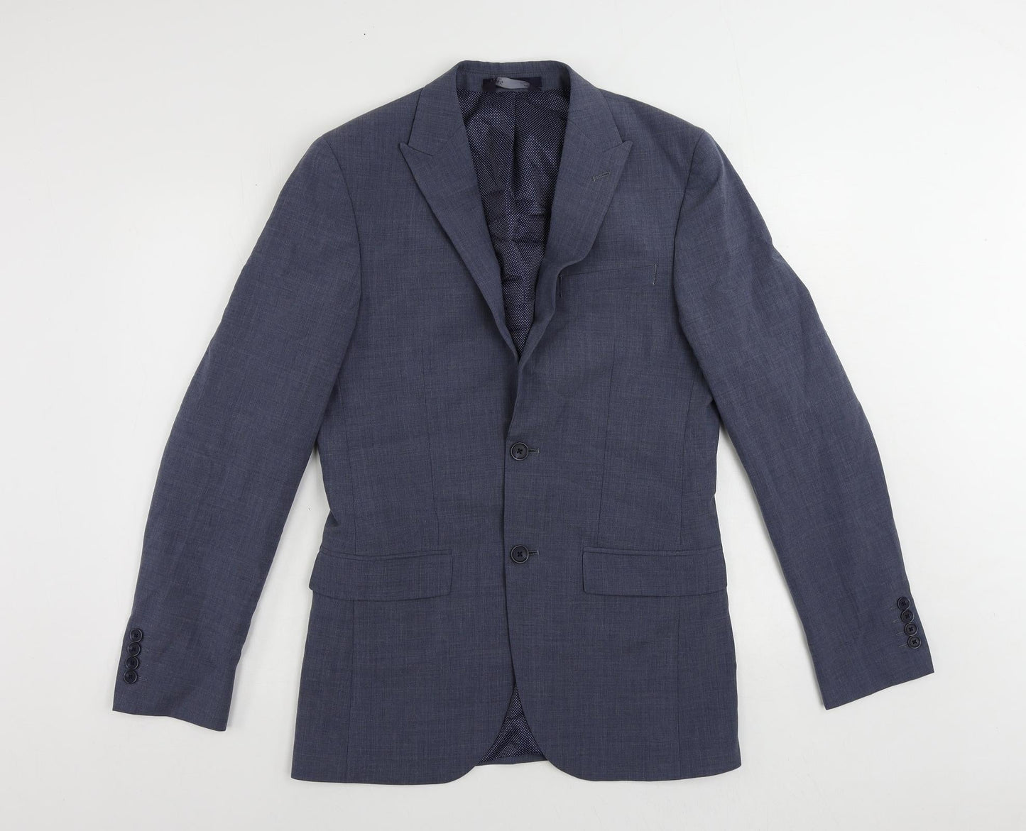 Mens UK Size 36 Marks and Spencer Regular Blue Suit Jacket