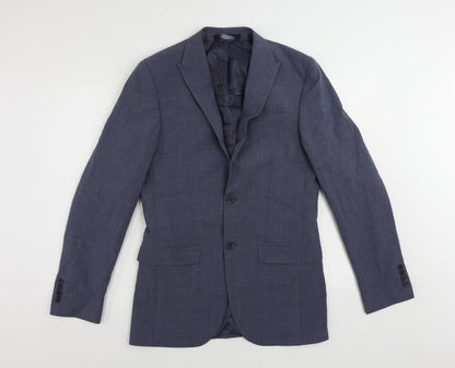 Mens UK Size 36 Marks and Spencer Regular Blue Suit Jacket