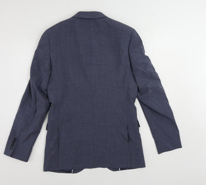 Mens UK Size 36 Marks and Spencer Regular Blue Suit Jacket