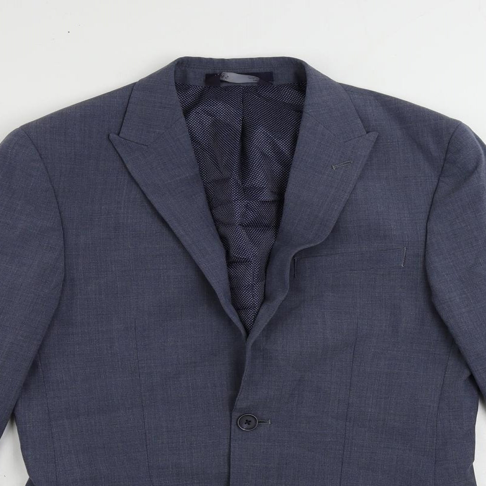Mens UK Size 36 Marks and Spencer Regular Blue Suit Jacket