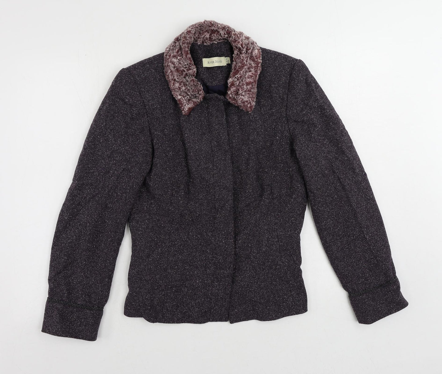 Womens UK Size 10 River Island Purple Jacket
