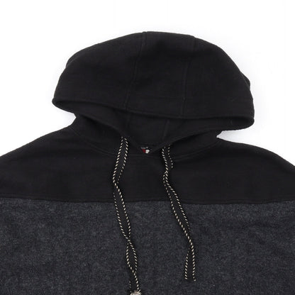 Louise Orop Womens Grey Acrylic Pullover Hoodie Size S Pullover