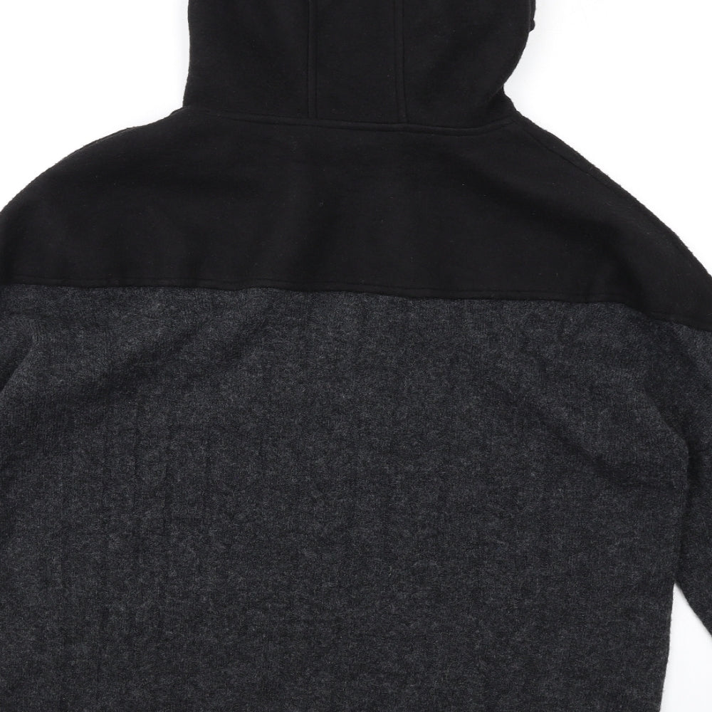 Louise Orop Womens Grey Acrylic Pullover Hoodie Size S Pullover