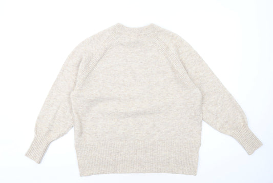 Womens UK Size S River Island Beige Pullover Jumper