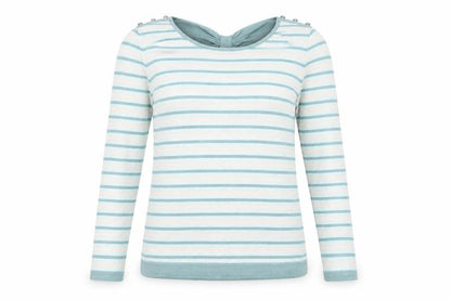 Womens UK Size 14 Yumi Blue Pullover Jumper