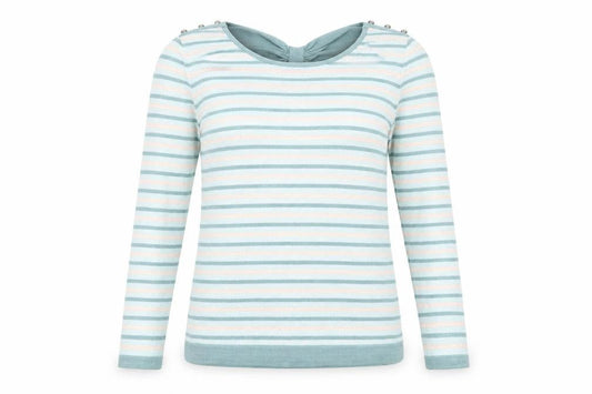 Womens UK Size 14 Yumi Blue Pullover Jumper
