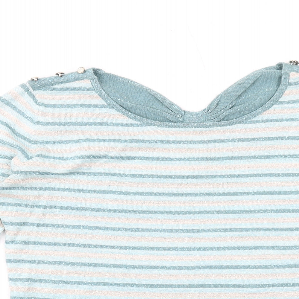 Womens UK Size 14 Yumi Blue Pullover Jumper