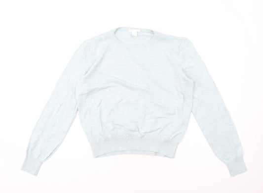 Womens UK Size M H&M Blue Pullover Jumper