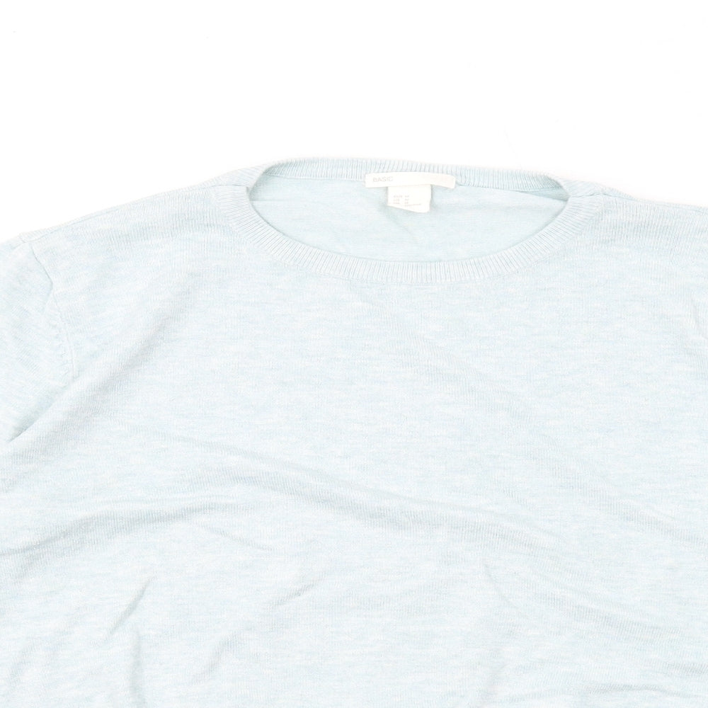 Womens UK Size M H&M Blue Pullover Jumper