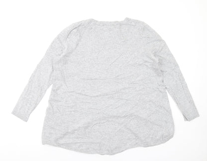 Womens UK Size 16 Phase Eight Grey Pullover Jumper