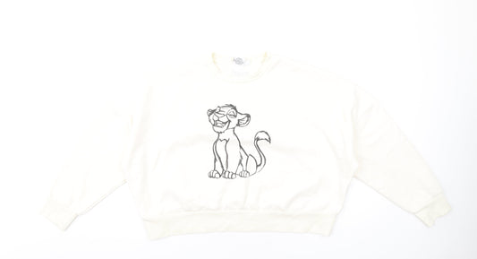 Womens UK Size M Disney Ivory Pullover Sweatshirt