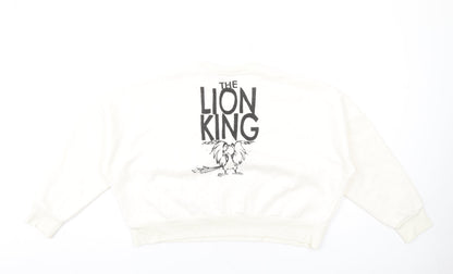 Womens UK Size M Disney Ivory Pullover Sweatshirt