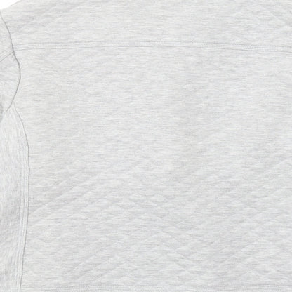 Indigo Womens Grey Quilted Jacket Size 18 Zip