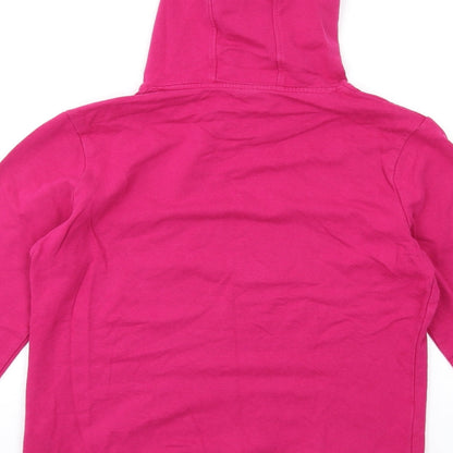 DECATHLON Womens Pink Cotton Pullover Hoodie Size M Pullover