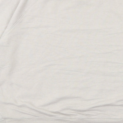 H&M Womens Beige Polyester Pullover Sweatshirt Size XS Pullover