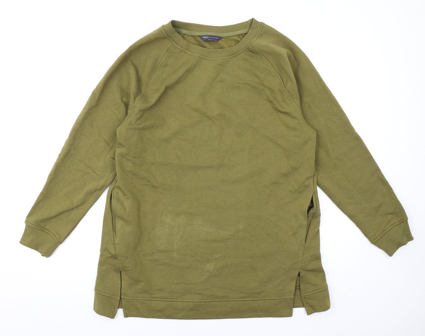 Womens UK Size 10 Marks and Spencer Green Pullover Sweatshirt