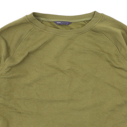 Womens UK Size 10 Marks and Spencer Green Pullover Sweatshirt