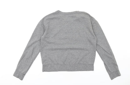 Hollister Womens Grey Cotton Pullover Sweatshirt Size S Pullover