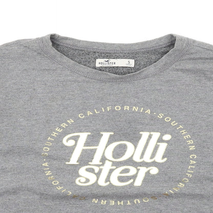 Hollister Womens Grey Cotton Pullover Sweatshirt Size S Pullover