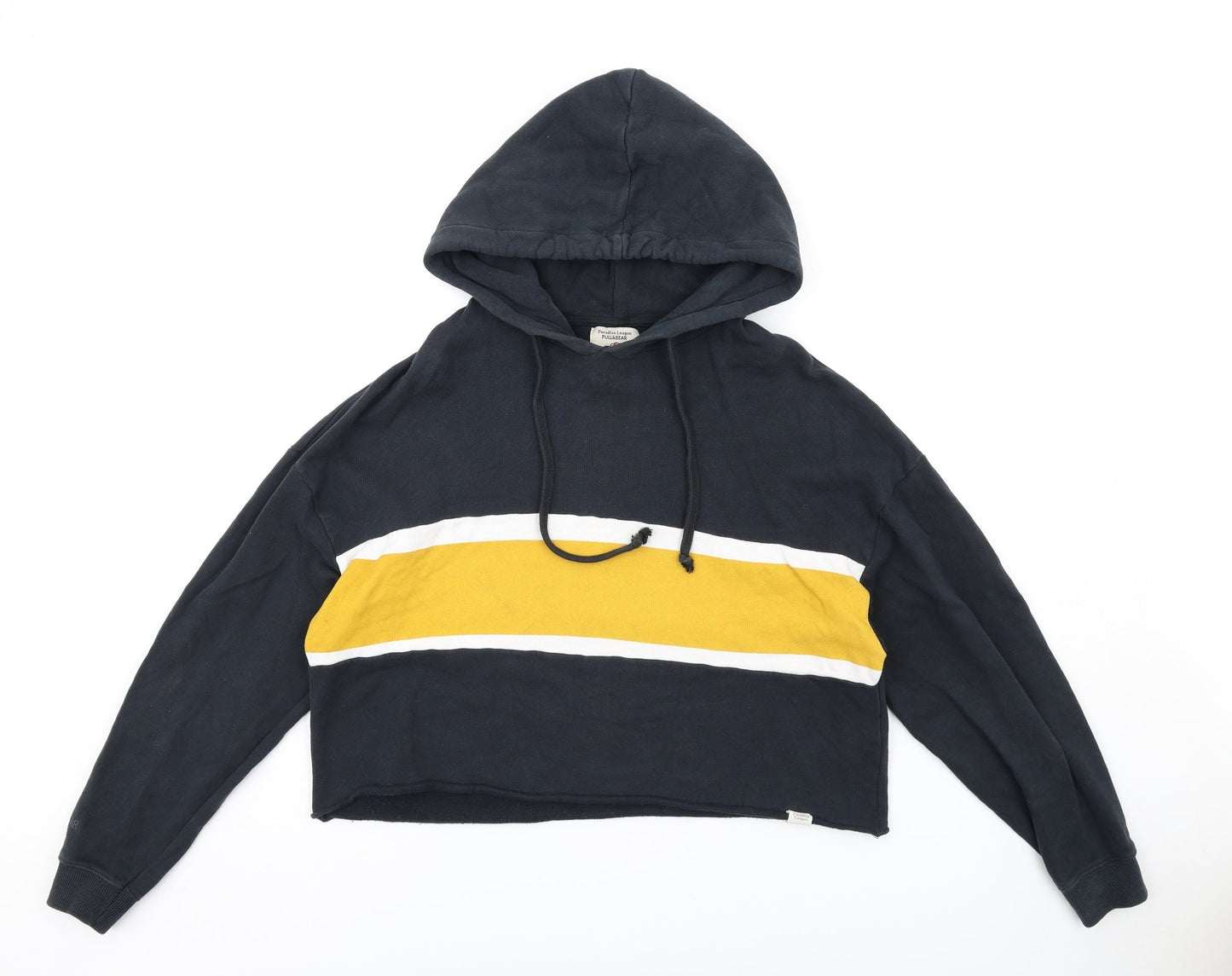 Womens UK Size M Pull&Bear Black Pullover Hoodie