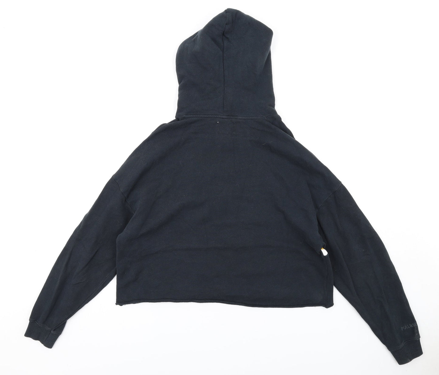 Womens UK Size M Pull&Bear Black Pullover Hoodie