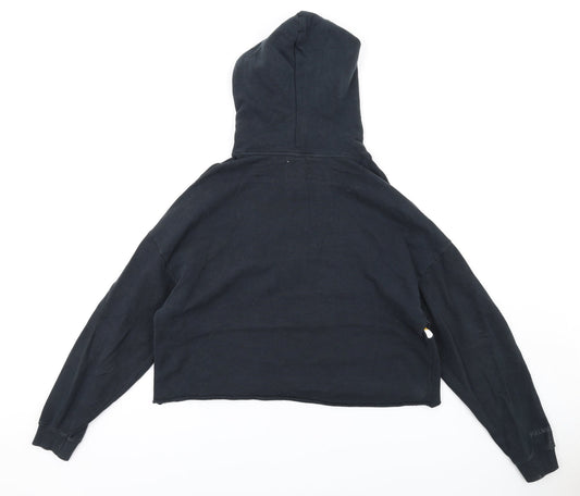 Womens UK Size M Pull&Bear Black Pullover Hoodie