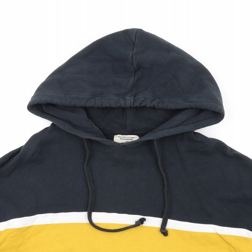 Womens UK Size M Pull&Bear Black Pullover Hoodie