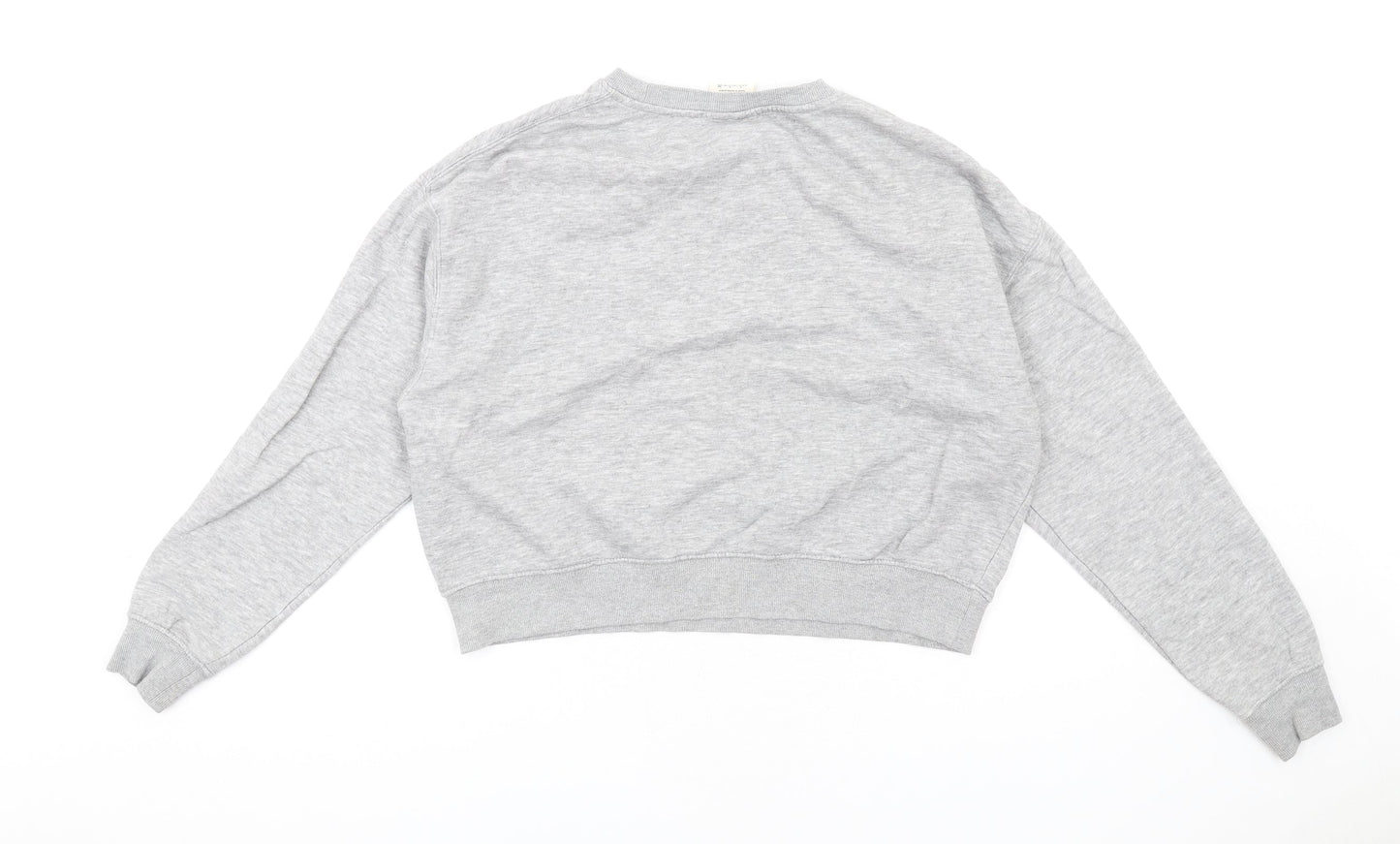 Womens UK Size S Pull&Bear Grey Pullover Sweatshirt