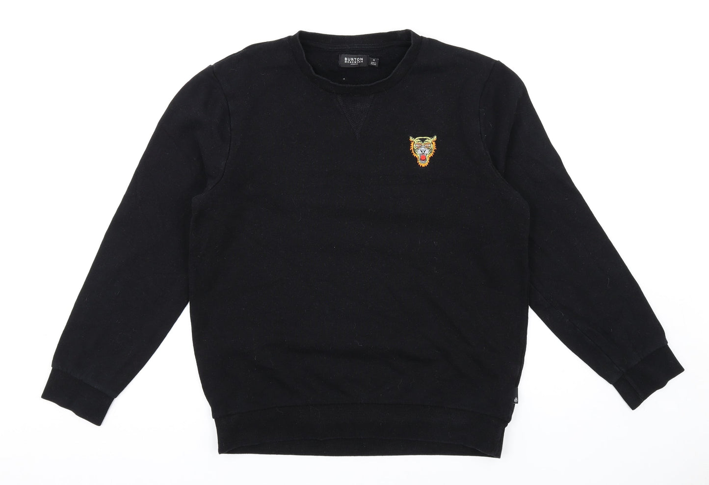 Mens UK Size M Burton Black Pullover Sweatshirt