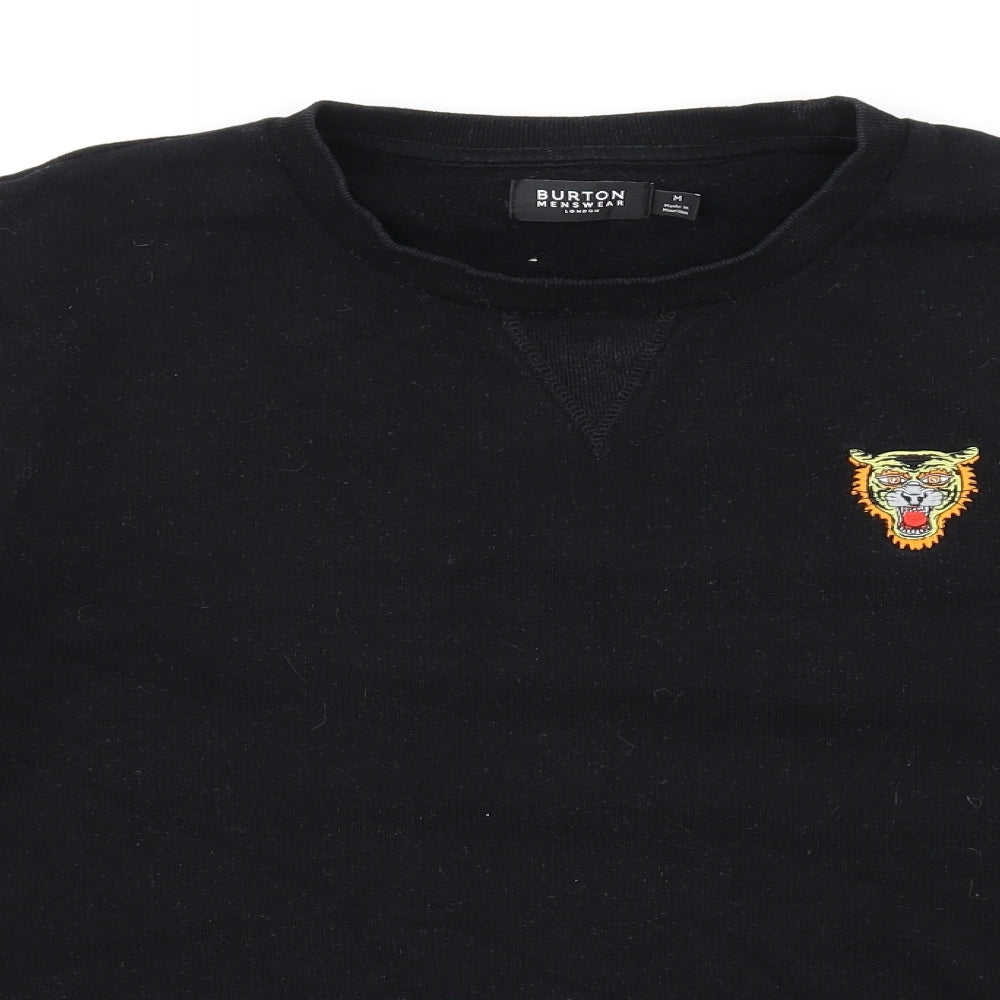 Mens UK Size M Burton Black Pullover Sweatshirt