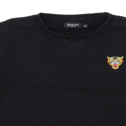 Mens UK Size M Burton Black Pullover Sweatshirt
