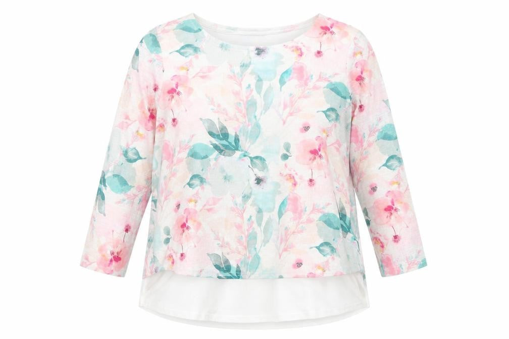 Womens UK Size 16 Just Elegance Multicoloured Basic T-Shirt