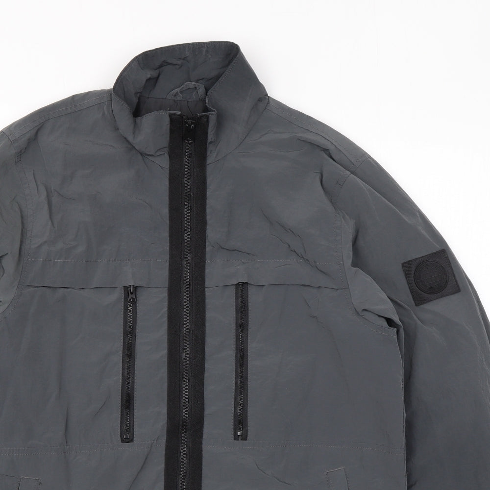 Mens UK Size XS Burton Grey Rain Coat