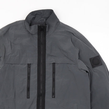 Mens UK Size XS Burton Grey Rain Coat