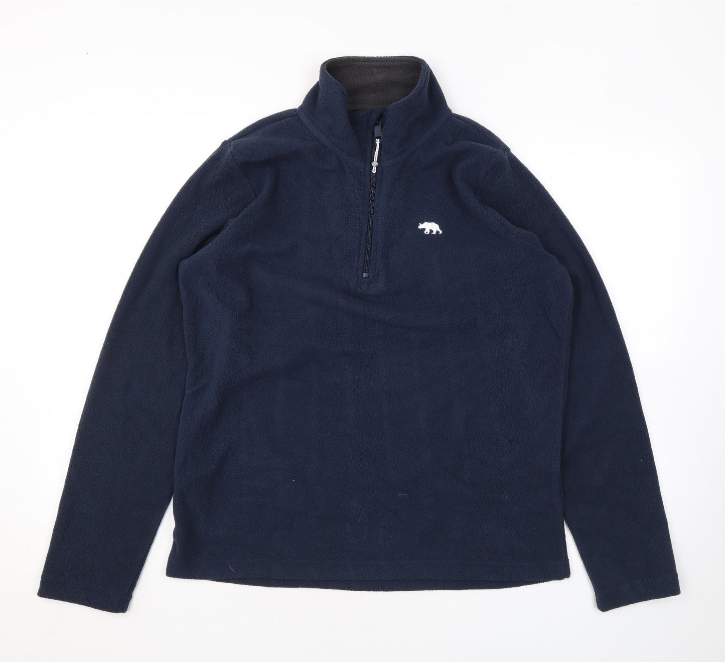 Ridge & Co Womens Blue Polyester Full Zip Sweatshirt Size 14 Zip